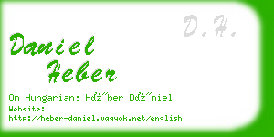 daniel heber business card